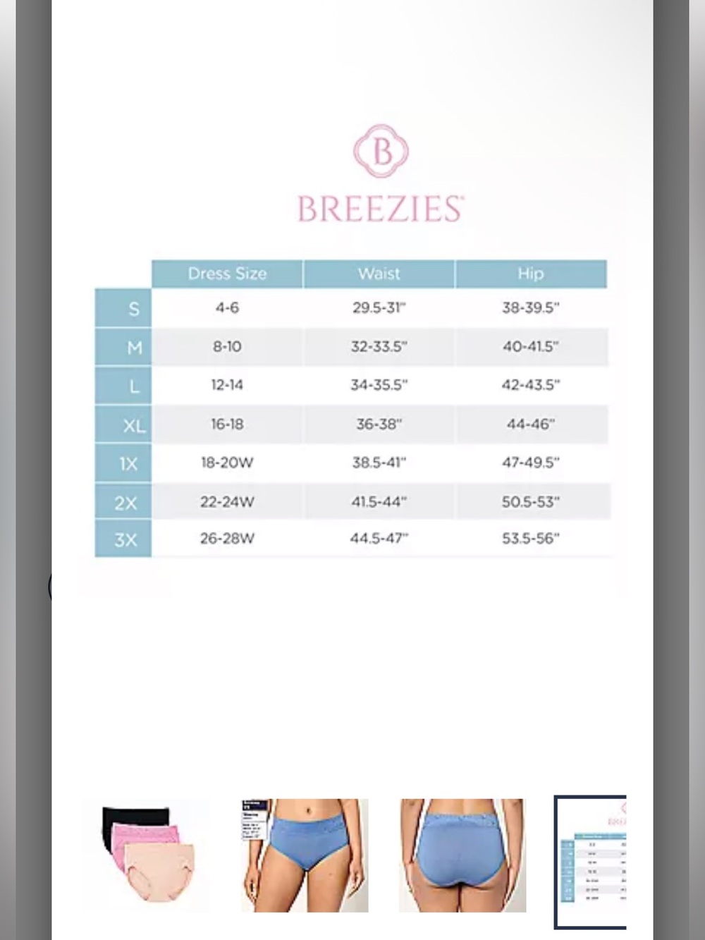 Breezies Dahlia Lace Modal Panties